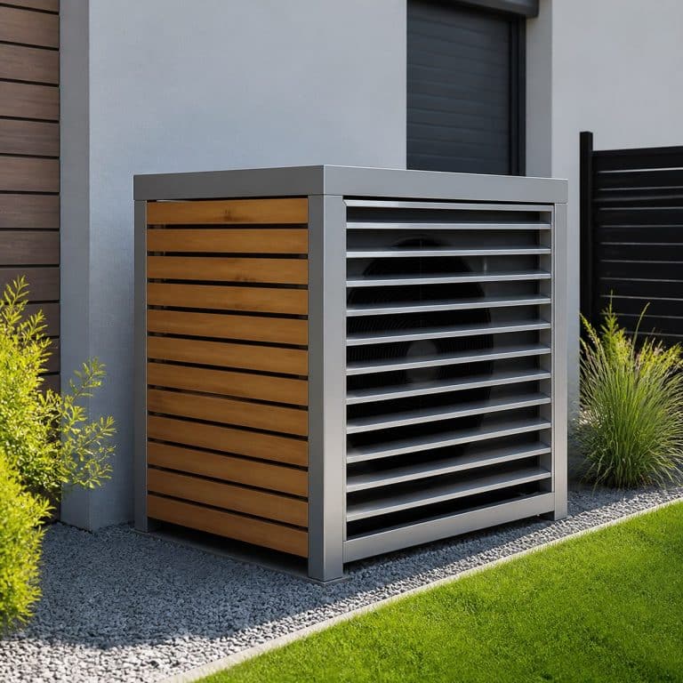 Caisson anti-bruit ou cache de pompe à chaleur : matériaux et dimensions
