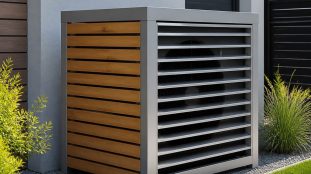 Caisson anti-bruit ou cache de pompe à chaleur : matériaux et dimensions